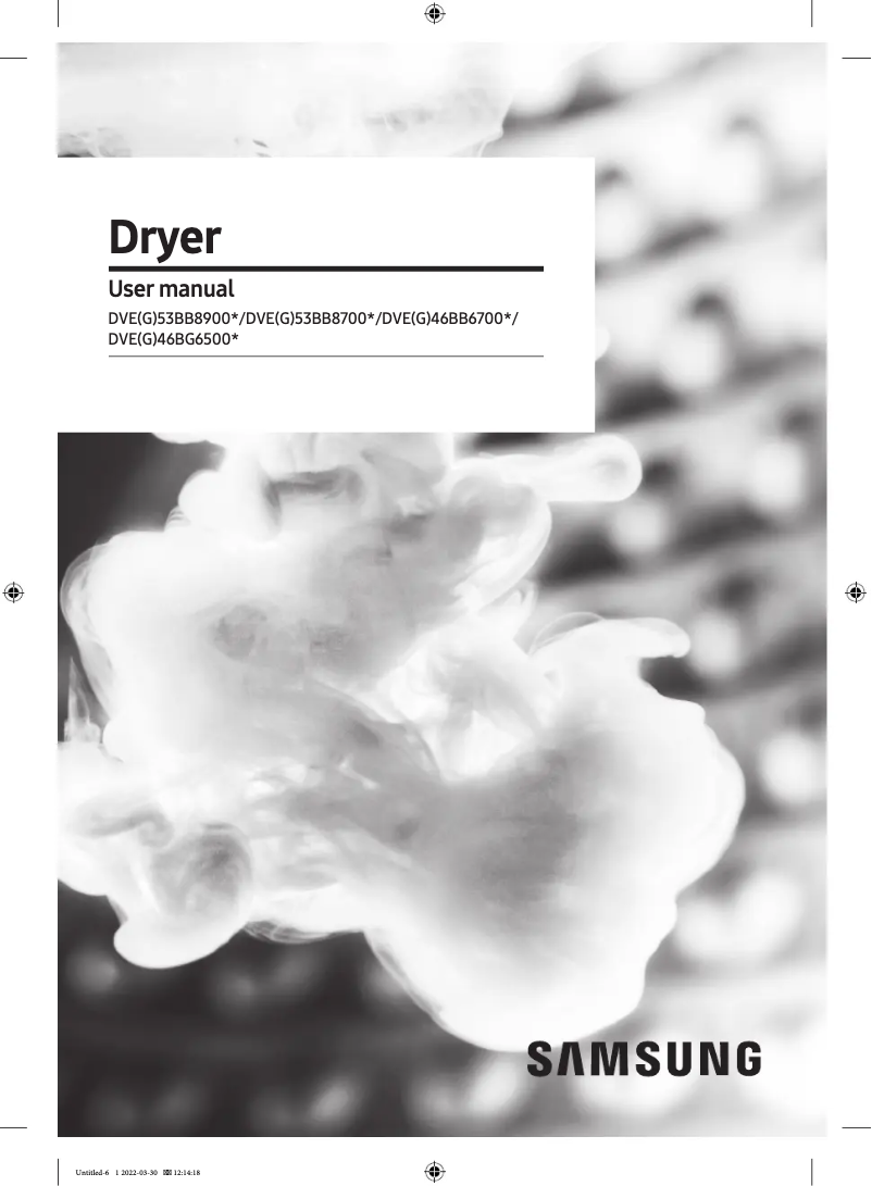 Página 1 del manual Manual de usuario Samsung DVE53BB8900G