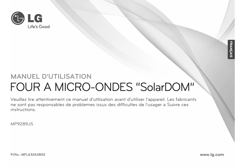 Imagen de la primera página del manual del dispositivo MP9289JS