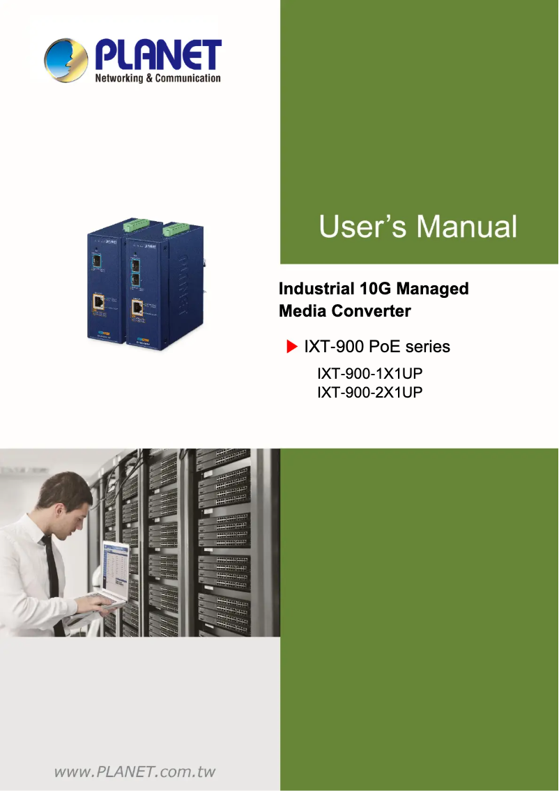 Página 1 del manual Manual de usuario Planet IXT-900-1X1UP