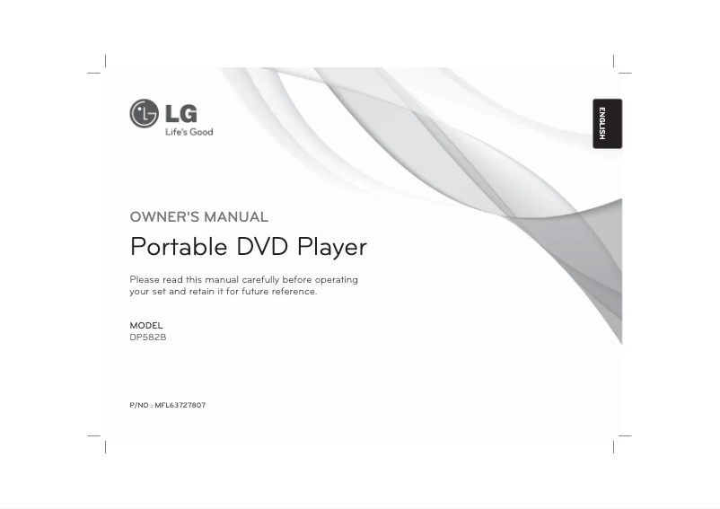 Imagen de la primera página del manual del dispositivo DP582B-P