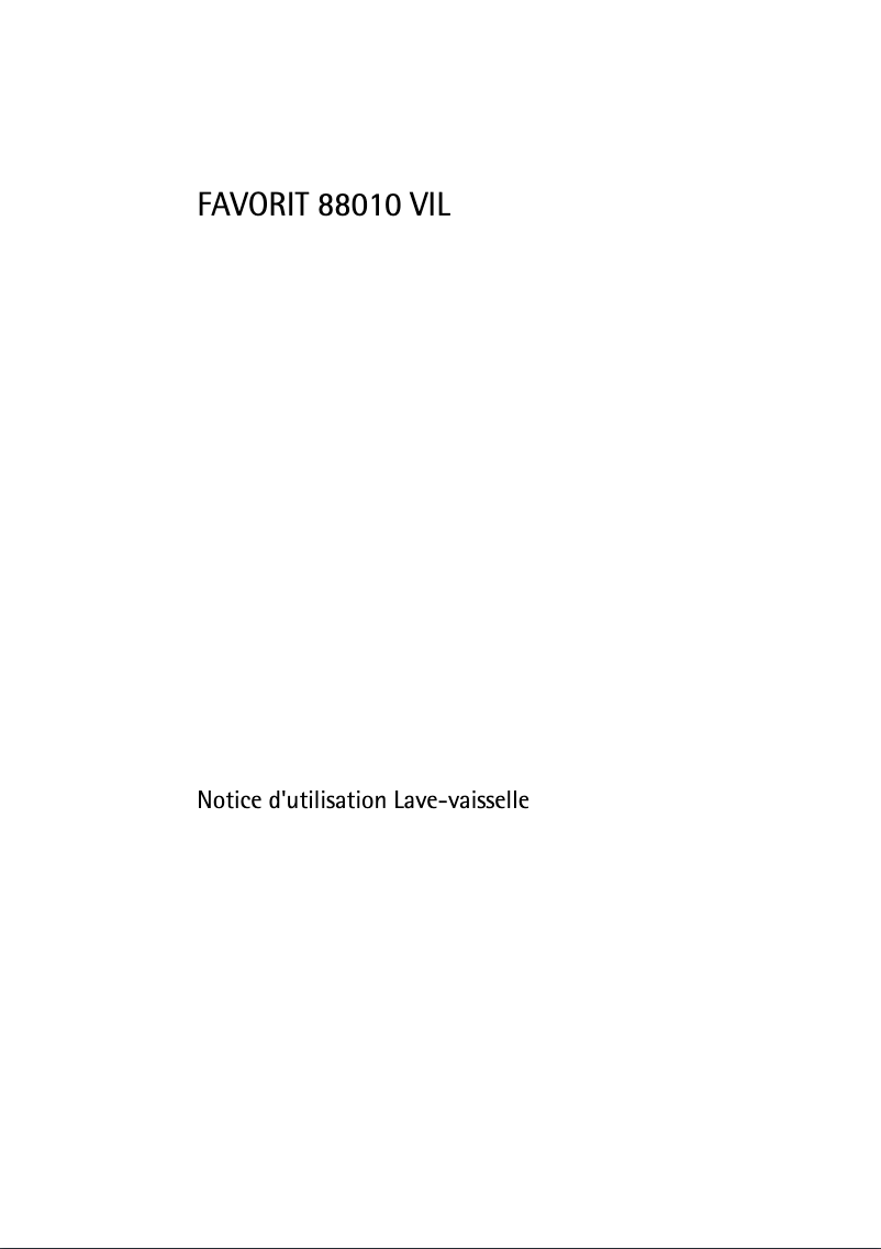 Imagen de la primera página del manual del dispositivo F88010VIL
