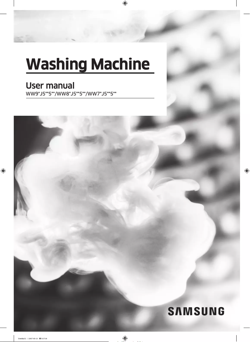 Imagen de la primera página del manual del dispositivo WW80J5555FX EcoBubble