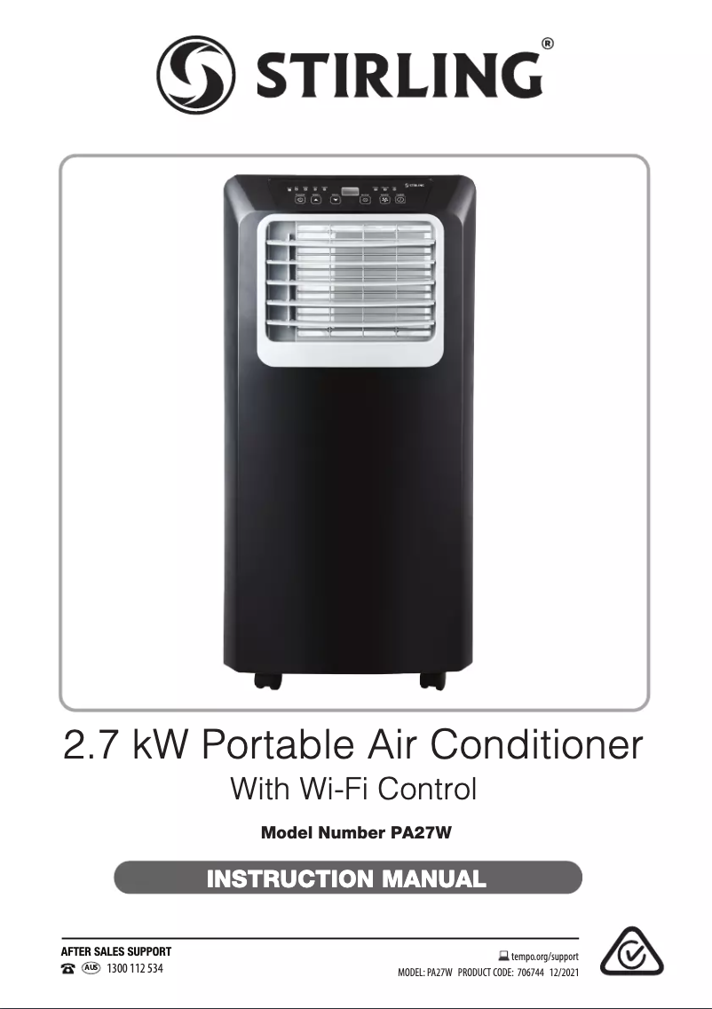 Imagen de la primera página del manual del dispositivo PA27W