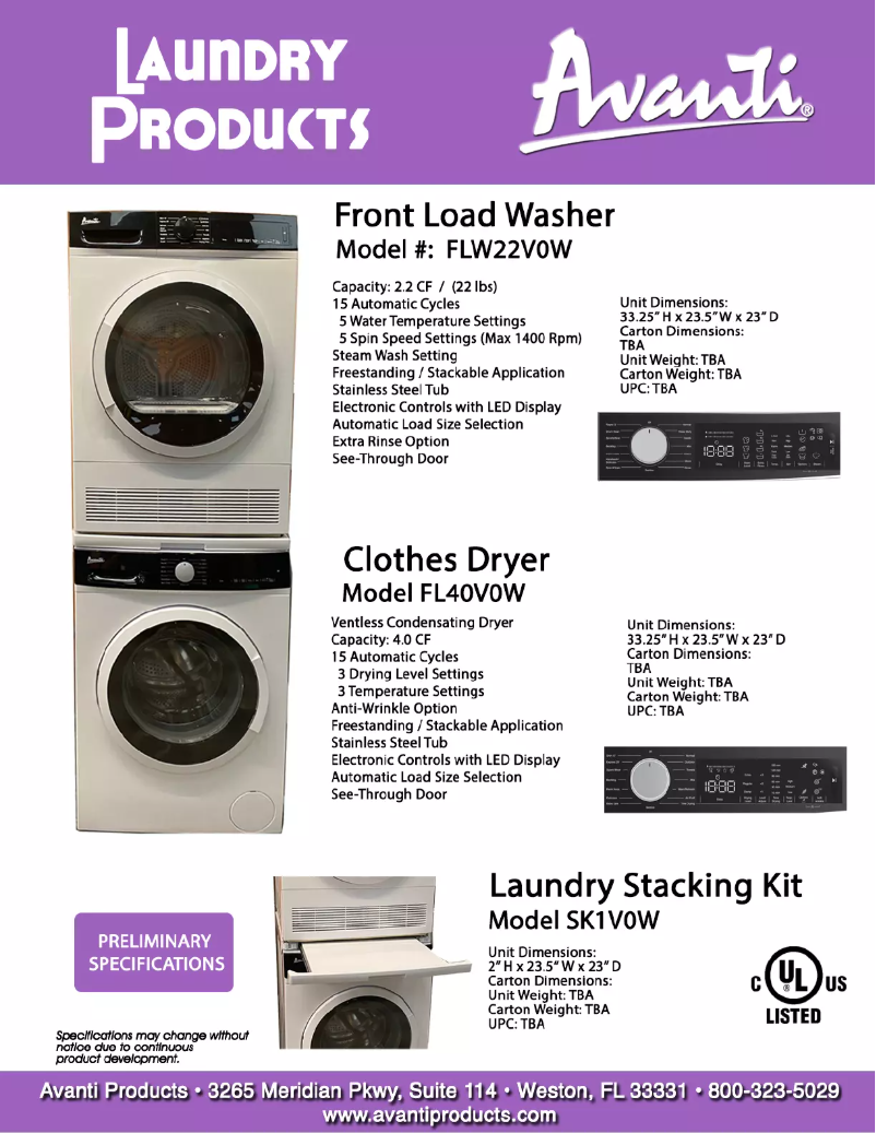 Imagen de la primera página del manual del dispositivo FLD40V0W