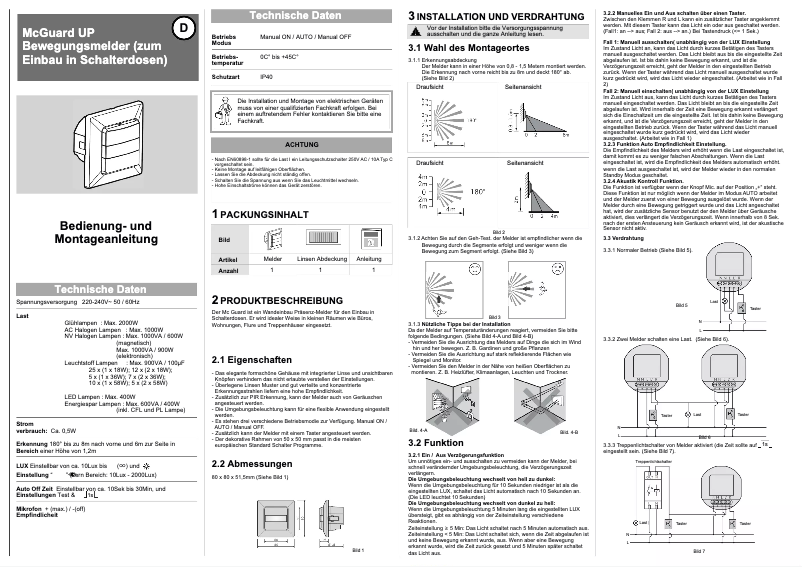 Página 1 del manual Manual de usuario Grothe McGuard UP
