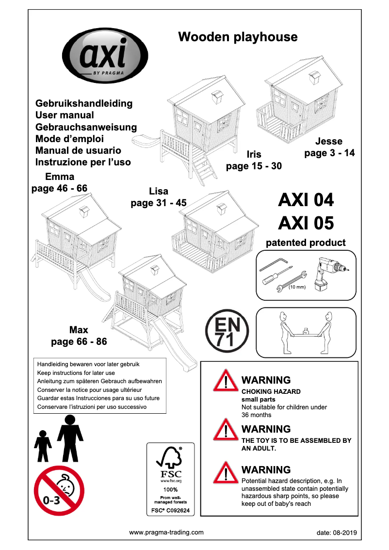 Imagen de la primera página del manual del dispositivo Iris