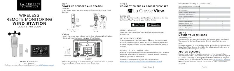 Imagen de la primera página del manual del dispositivo V21-WTHV2