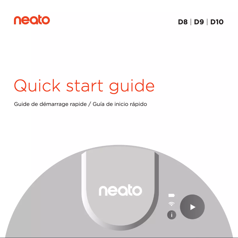 Página 1 del manual Guía de inicio rápido Neato Robotics D9