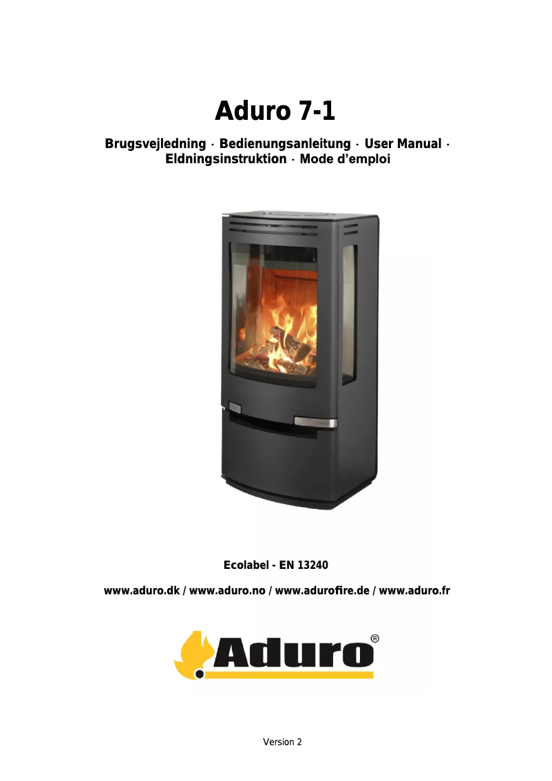 Página 1 del manual Manual de usuario Aduro 7-1