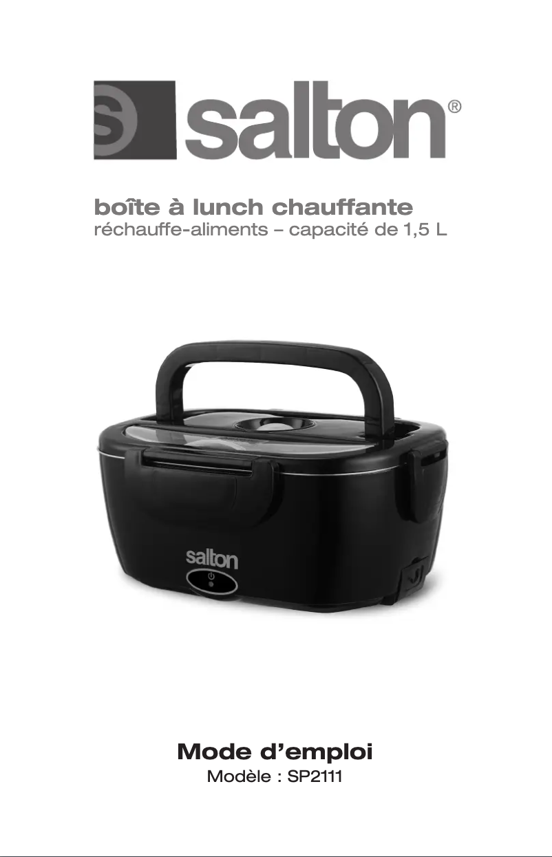 Imagen de la primera página del manual del dispositivo SP2111