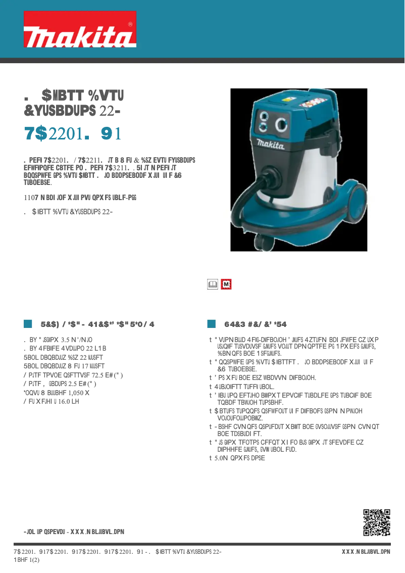 Imagen de la primera página del manual del dispositivo VC2201MX1