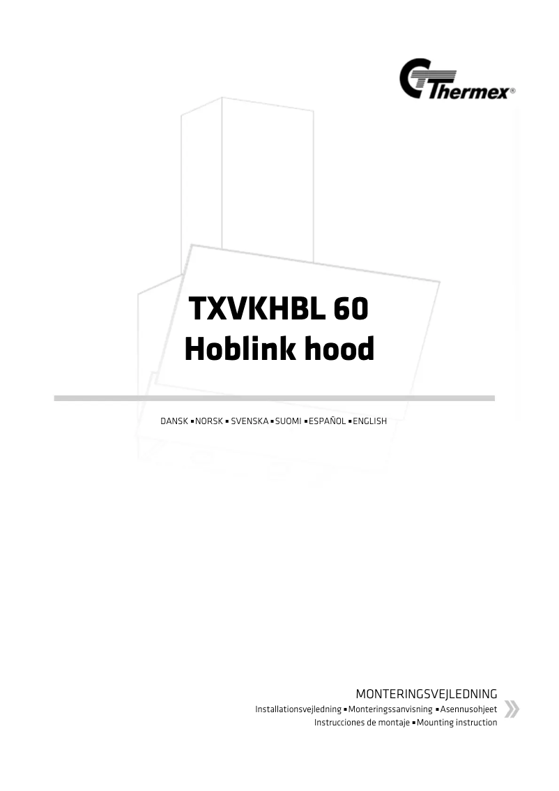 Imagen de la primera página del manual del dispositivo TXVKHBL 60