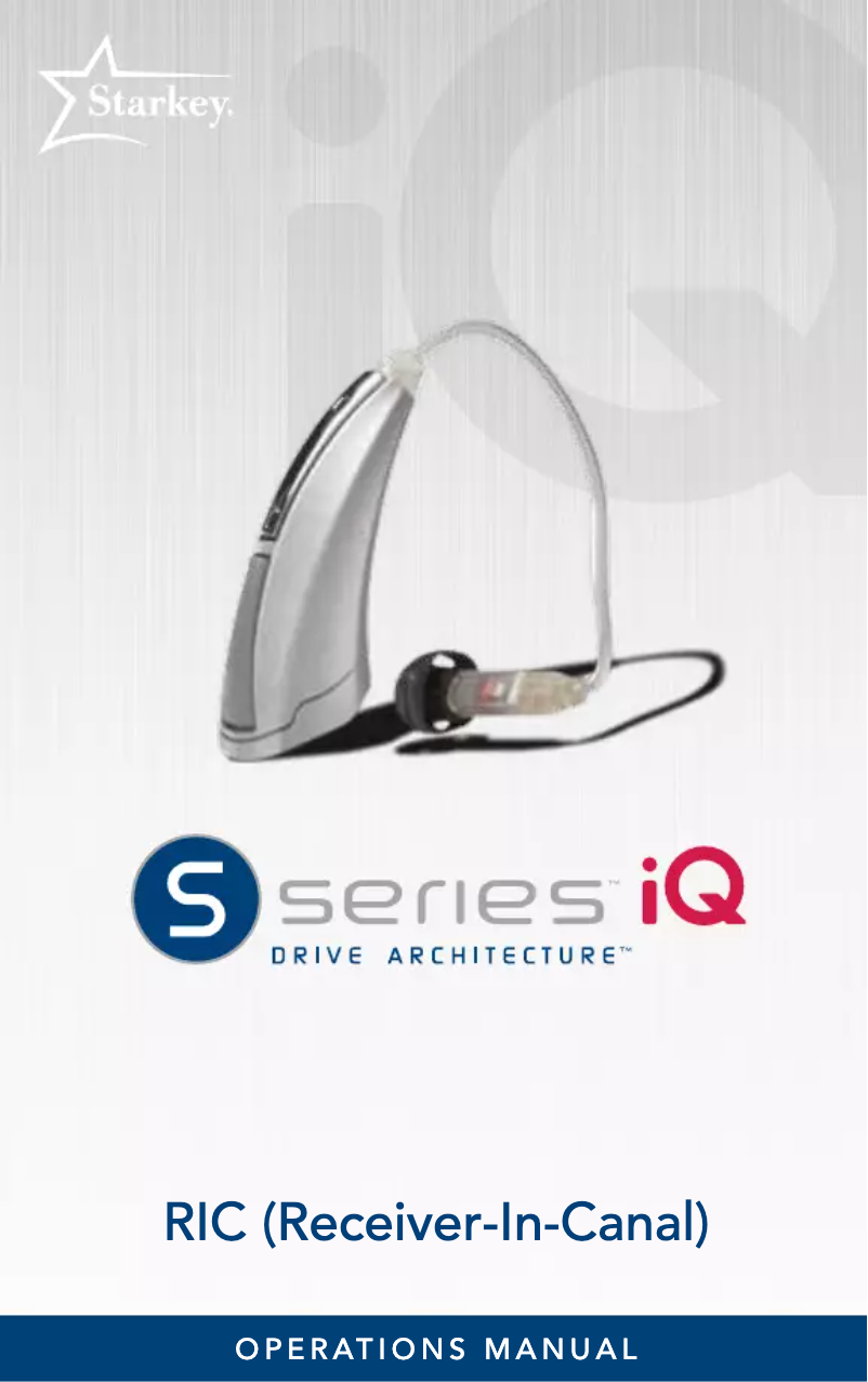 Imagen de la primera página del manual del dispositivo S Series iQ RIC