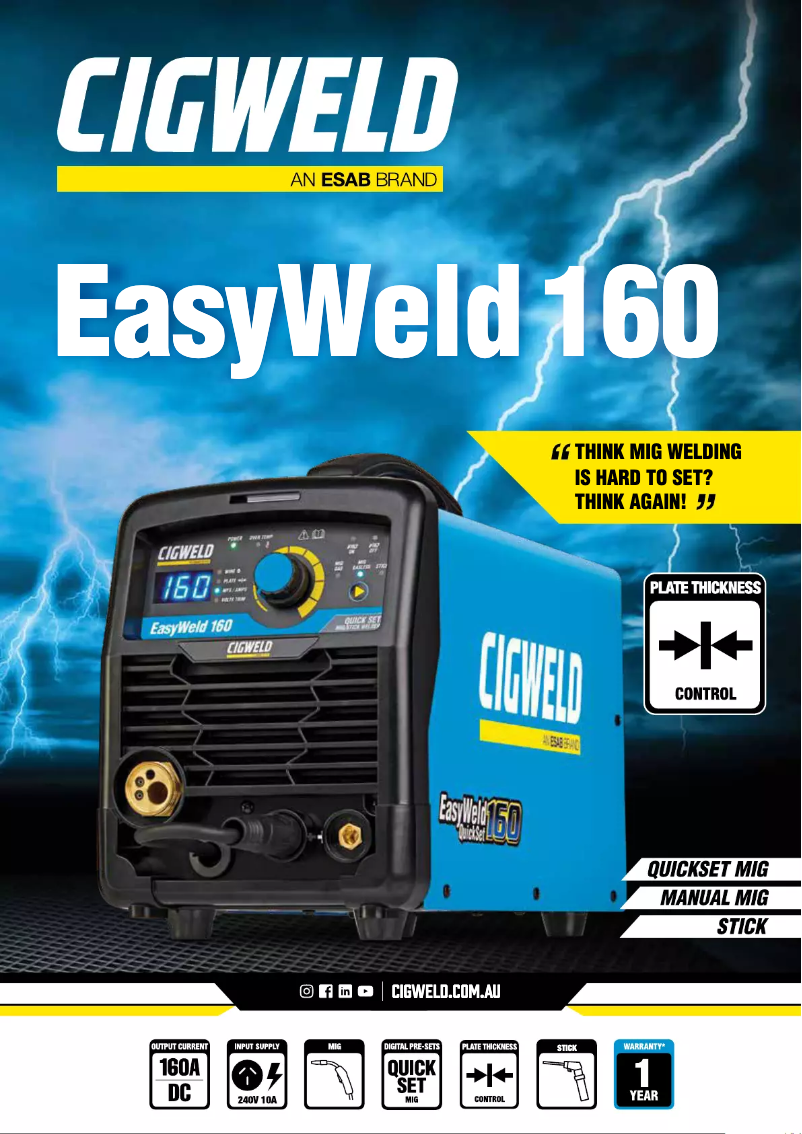 Imagen de la primera página del manual del dispositivo Stick Welder