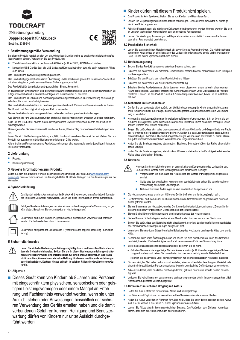 Página 1 del manual Manual de usuario Toolcraft ALG-1100