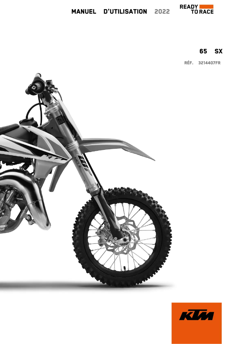 Página 1 del manual Manual de usuario KTM 65 SX (2022)