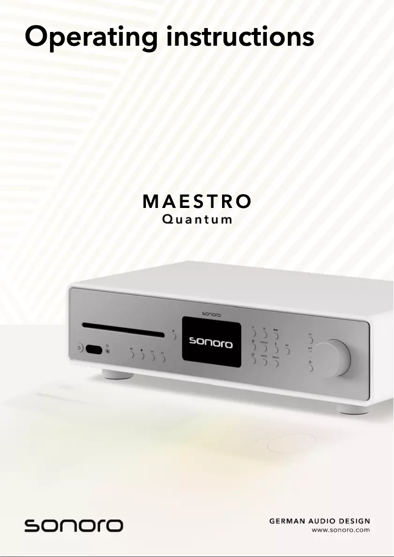 Imagen de la primera página del manual del dispositivo MAESTRO Quantum