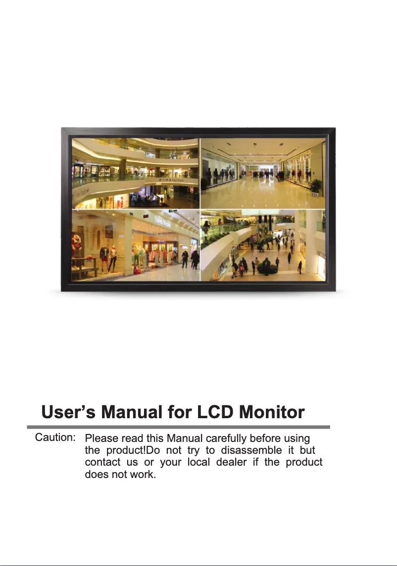 Página 1 del manual Manual de usuario Hikvision DS-D5049FL