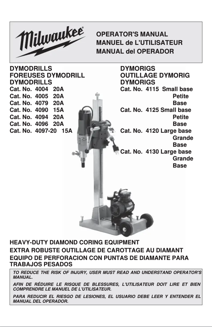 Página 1 del manual Manual de usuario Milwaukee 4097-20