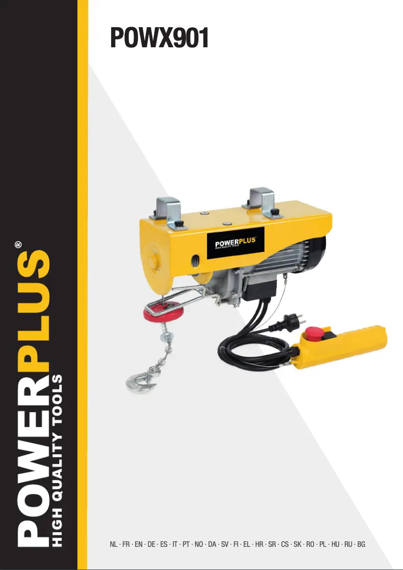 Imagen de la primera página del manual del dispositivo POWX901