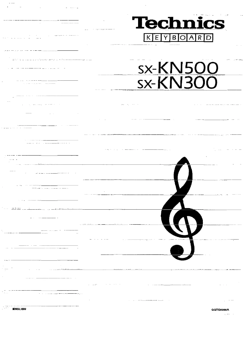 Página 1 del manual Manual de usuario Technics SX-KN300