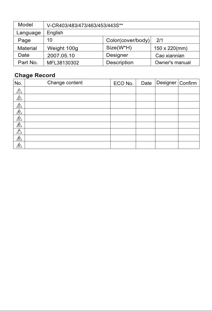 Imagen de la primera página del manual del dispositivo VC3728SQ