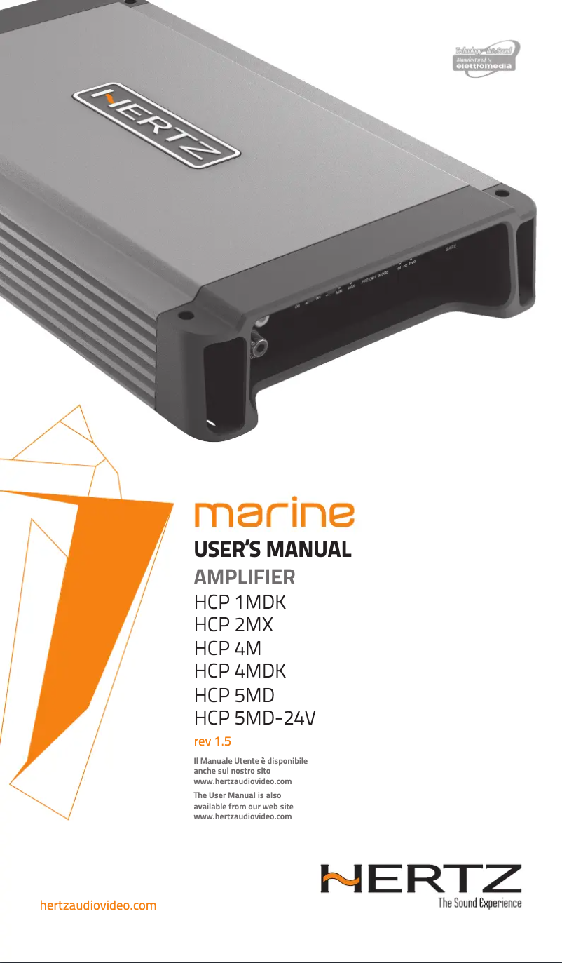 Página nº 1 - Manual de usuario Hertz HCP 2MX