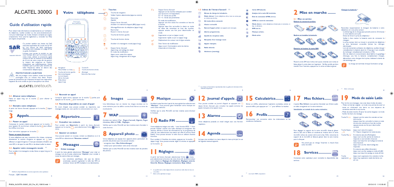 Página nº 1 - Manual de instrucciones Alcatel One Touch 3000G