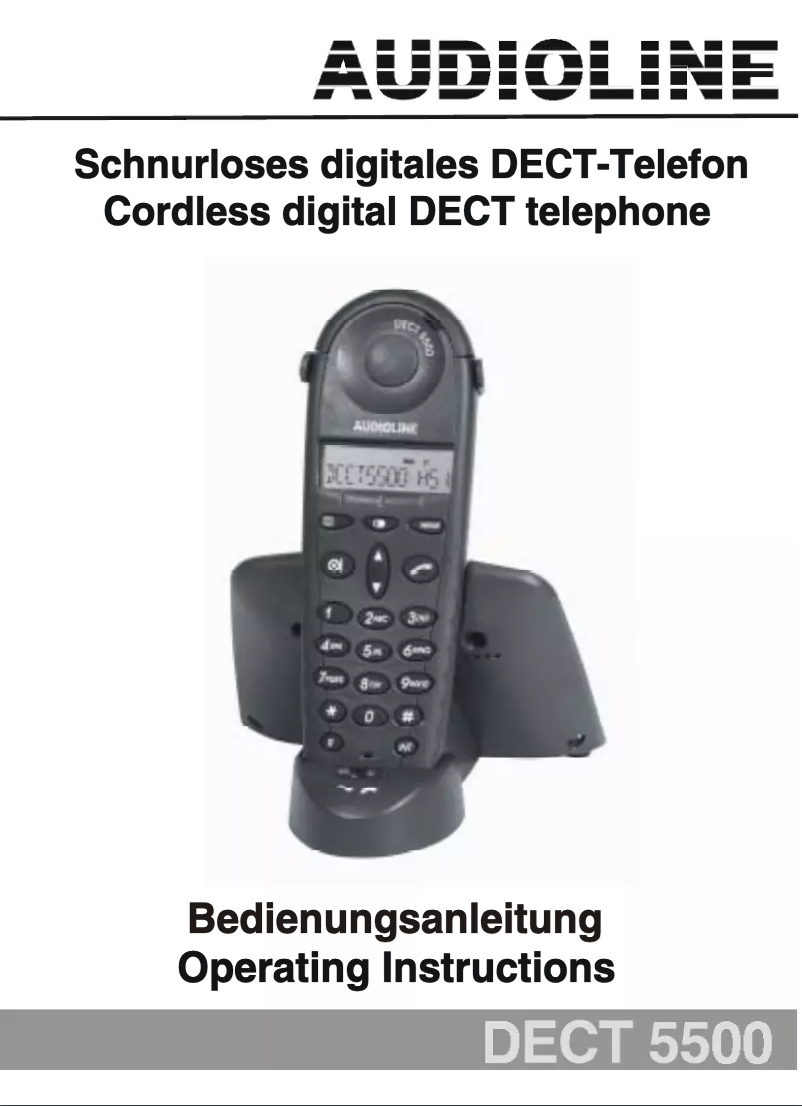 Imagen de la primera página del manual del dispositivo Dect 5500