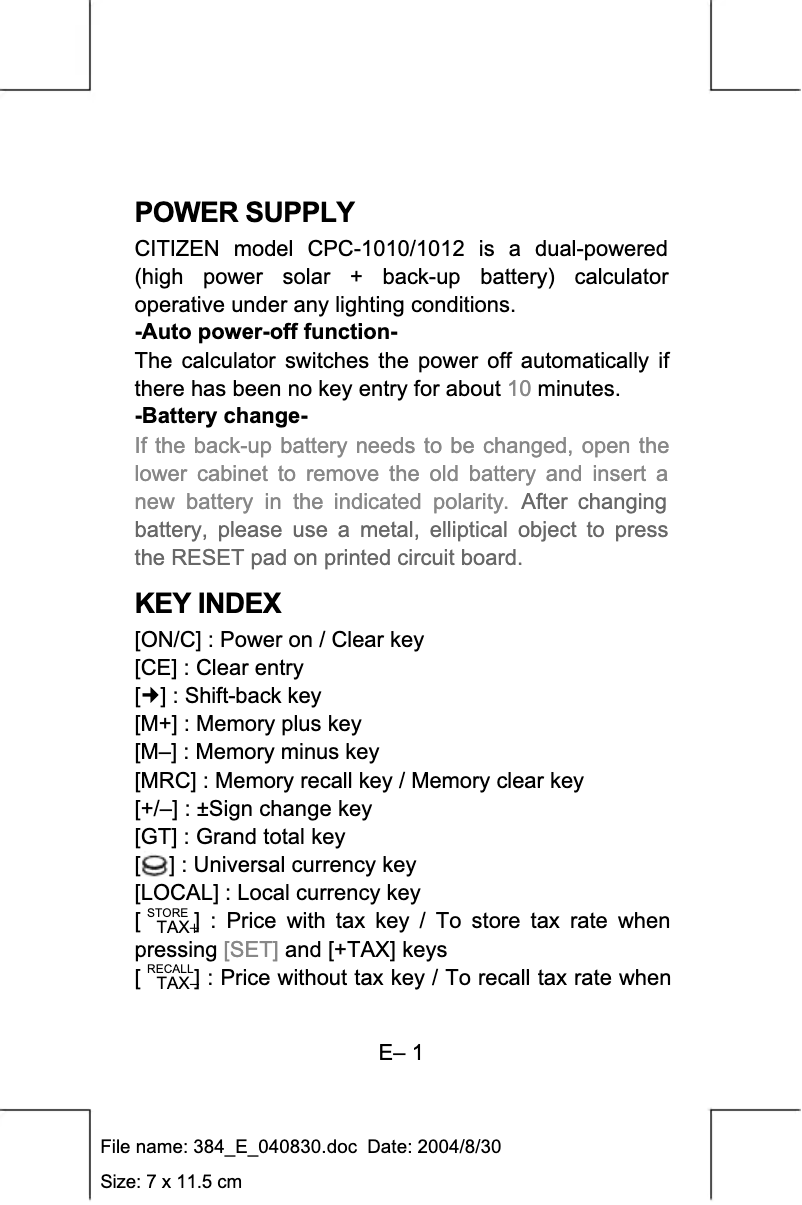 Imagen de la primera página del manual del dispositivo CPC1012