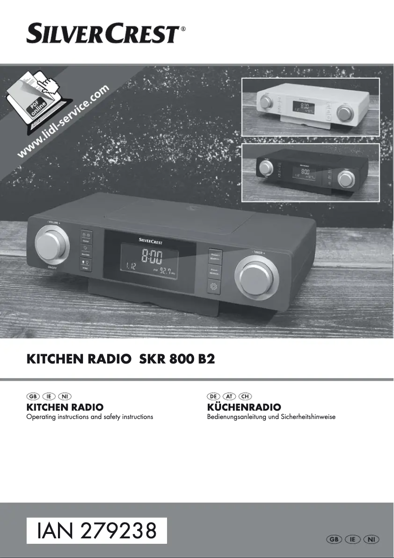 Página nº 1 - Manual de usuario SilverCrest SKR 800 B2