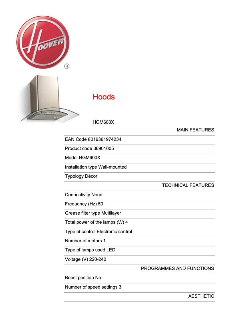 Imagen de la primera página del manual del dispositivo HGM600X