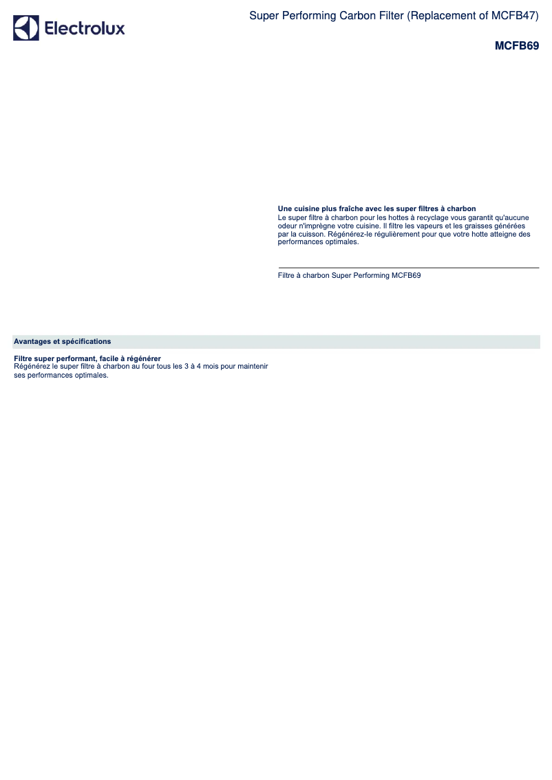 Imagen de la primera página del manual del dispositivo MCFB69