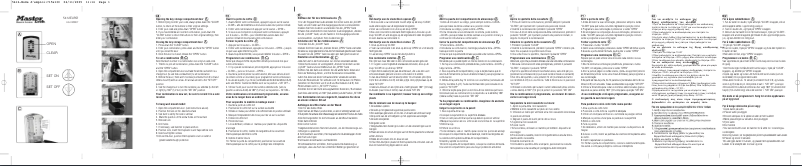 Página nº 1 - Manual de usuario Master Lock 5412EURD