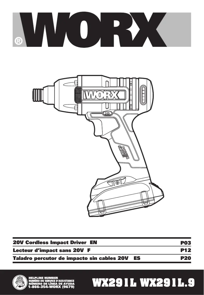 Página 1 del manual Manual de usuario Worx WX291L