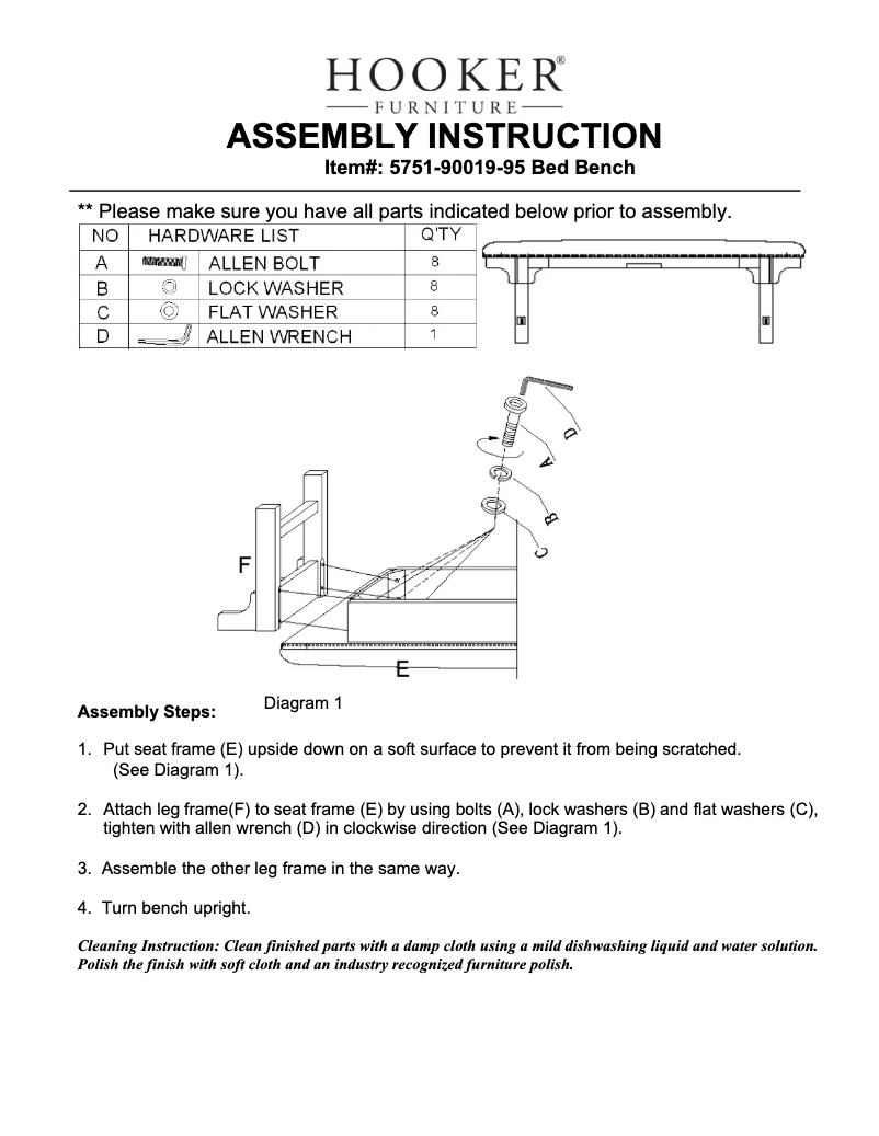 Página 1 del manual Manual de usuario Hooker 5751-90019-95