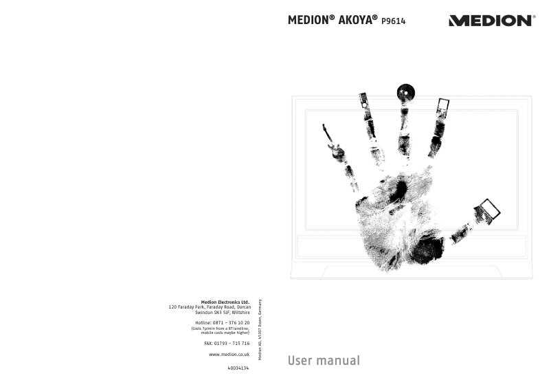 Página 1 del manual Manual de usuario Medion Akoya P9613 (MD 97339)