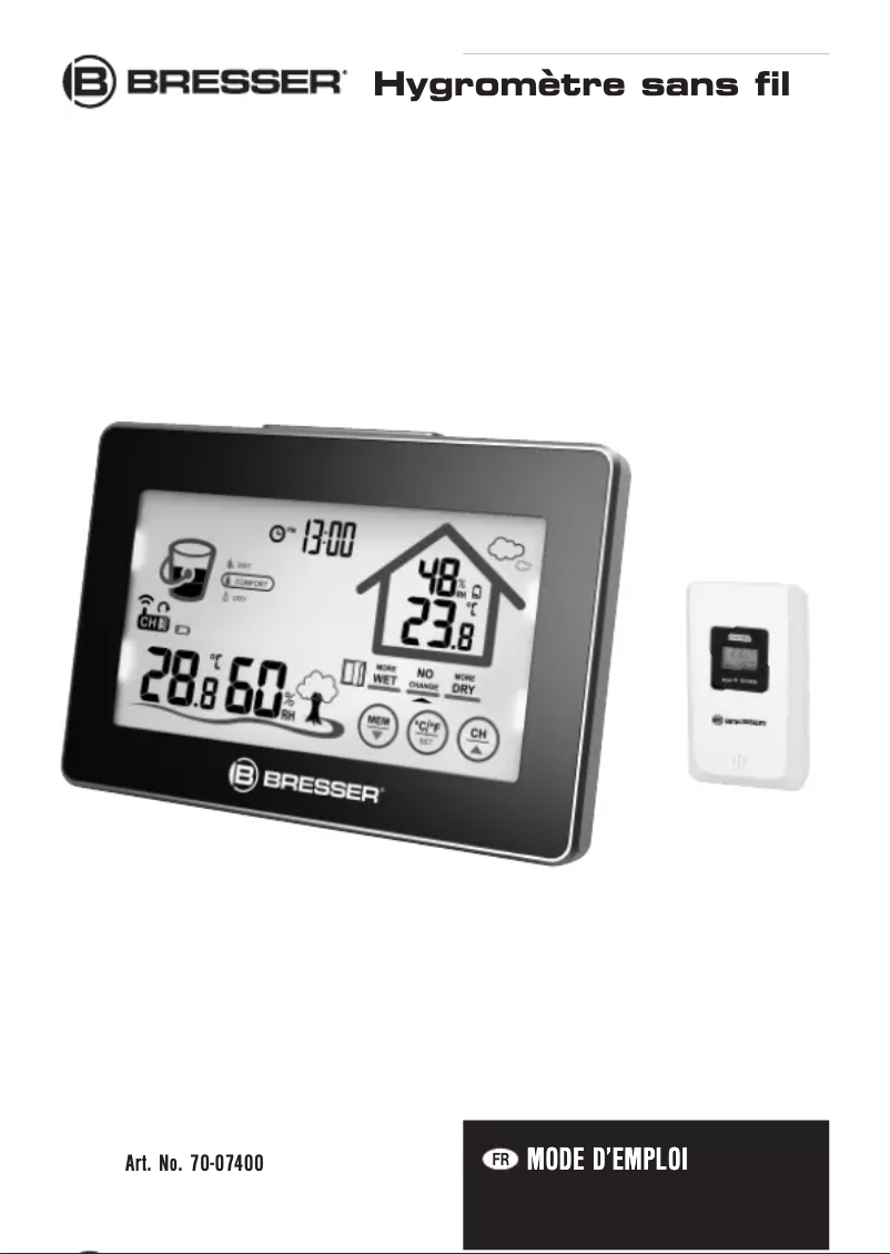 Imagen de la primera página del manual del dispositivo 70-07400