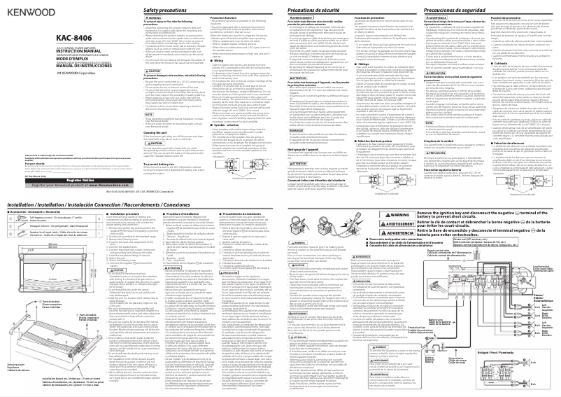 Página nº 1 - Manual de usuario Kenwood KAC-8406