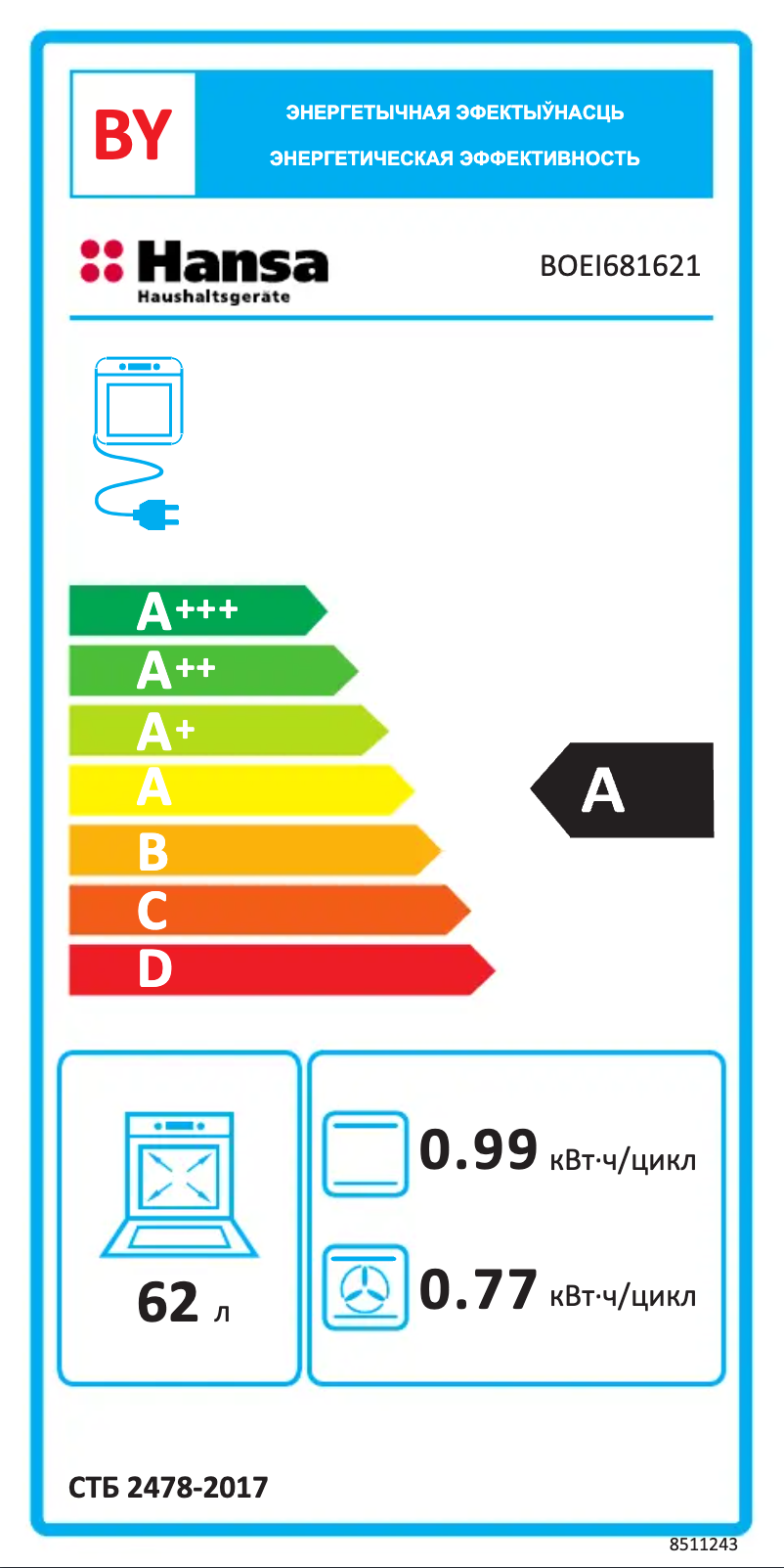 Página 1 del manual Manual de usuario Hansa BOEI681621