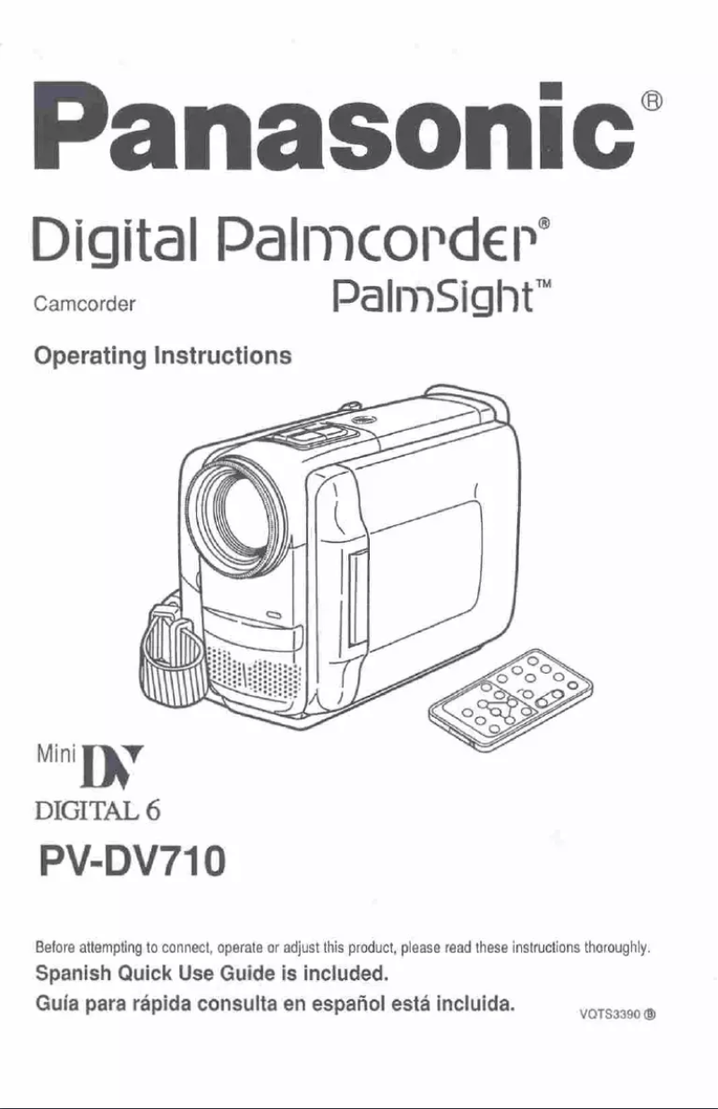 Imagen de la primera página del manual del dispositivo PV-DV710