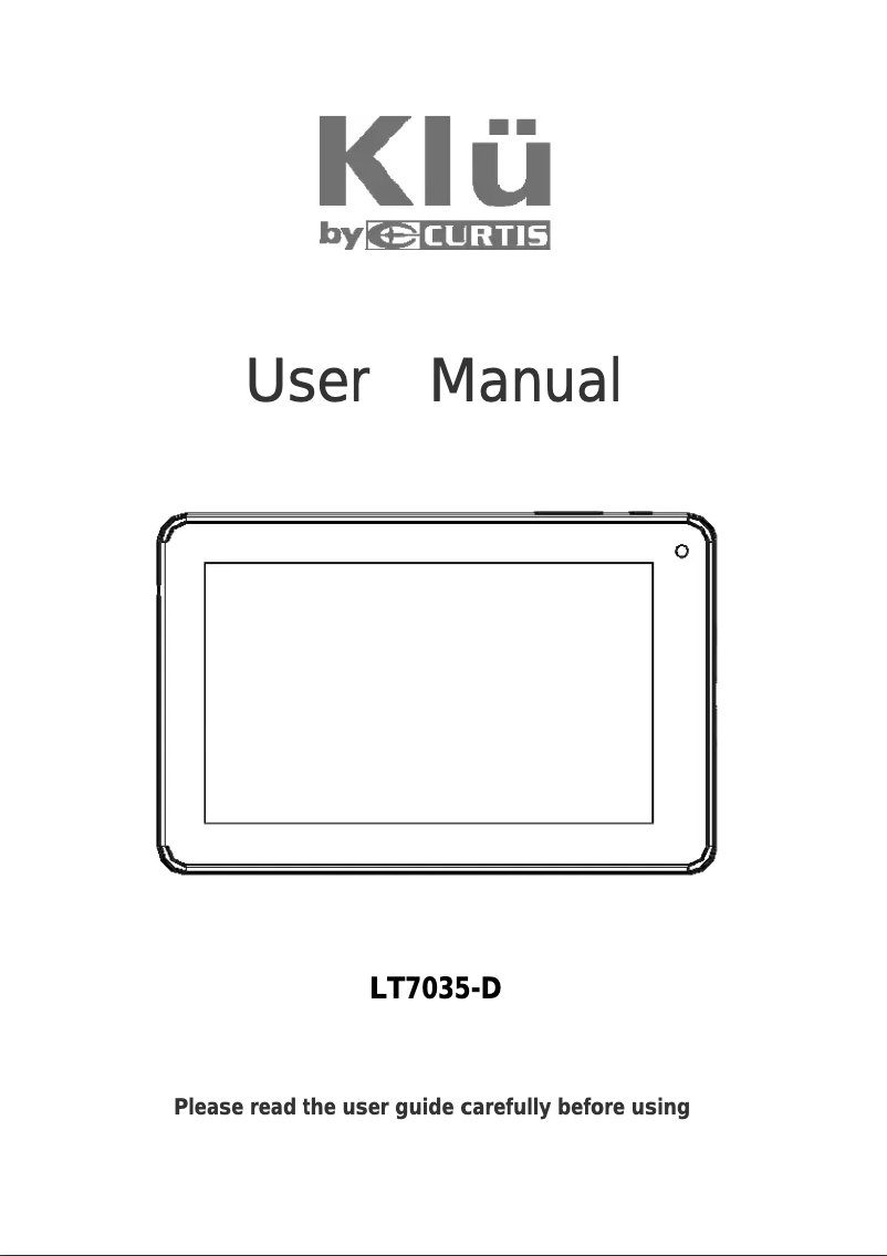 Imagen de la primera página del manual del dispositivo Klü LT7035-D