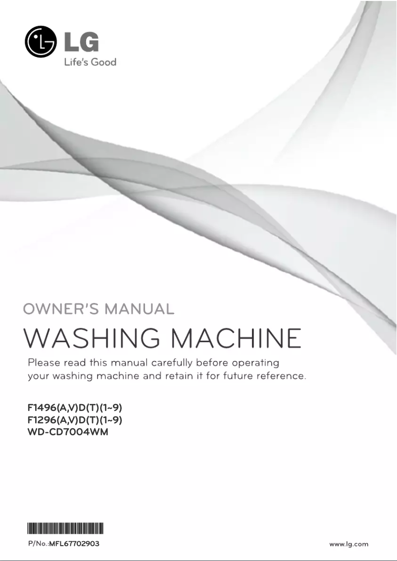 Imagen de la primera página del manual del dispositivo WD-CD7004WM