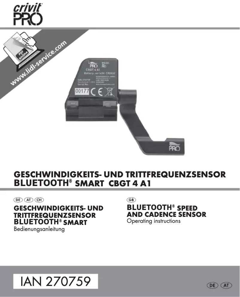 Imagen de la primera página del manual del dispositivo CBGT 4 A1