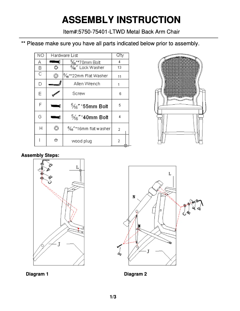 Imagen de la primera página del manual del dispositivo 5750-75401-LTWD