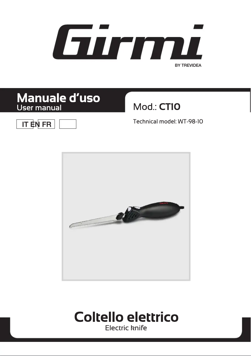 Imagen de la primera página del manual del dispositivo CT10