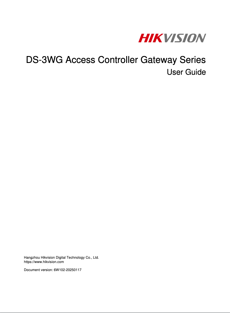 Página 1 del manual Manual de usuario Hikvision DS-3WG105GP-SI