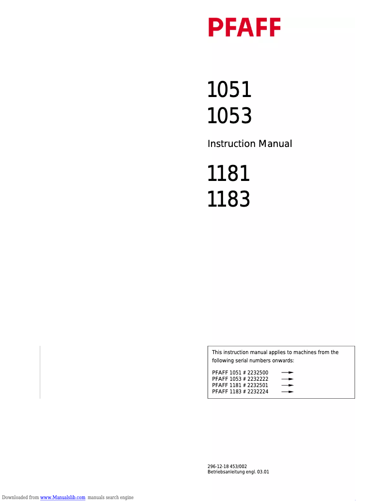 Imagen de la primera página del manual del dispositivo 1181