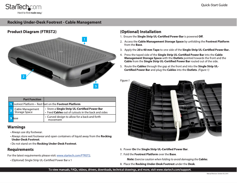 Imagen de la primera página del manual del dispositivo FTRST2