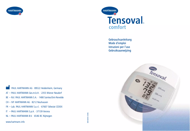 Imagen de la primera página del manual del dispositivo Comfort